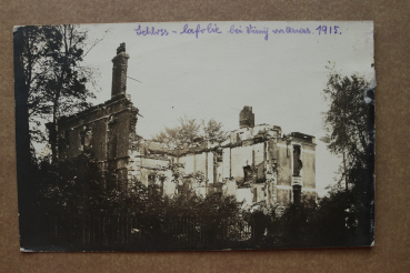 Ansichtskarte Foto AK La Folie Lafolie bei Vimy Arras 1915 Schloss Ruine Weltkrieg zerstört Ortsansicht Frankreich France 62 Pas de Calais